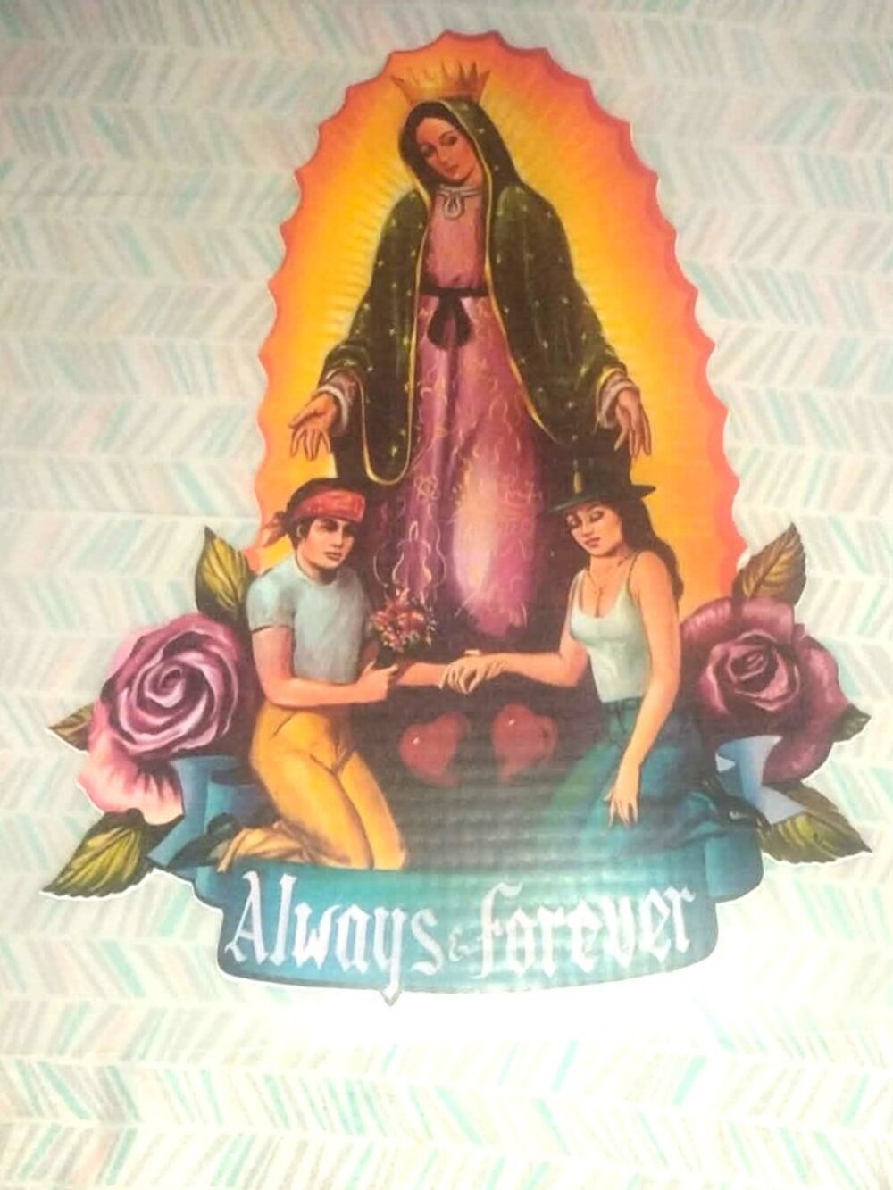 Vintage "Always & Forever" - IRON ON TRANSFER - Heat Transfer